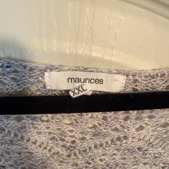 Grey purple and white knitted - Picture 3 of 5